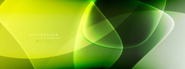 Vektör soyut arkaplan - sıvı kabarcıklar, gölgeler ve ışık efektleri ile sıvı gradyan şekiller. Metin için parlak tasarım şablonu