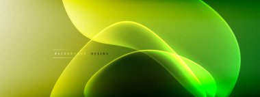 Vektör soyut arkaplan - sıvı kabarcıklar, gölgeler ve ışık efektleri ile sıvı gradyan şekiller. Metin için parlak tasarım şablonu