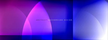 Vektör soyut arkaplan - gölgeler ve ışık efektleri ile sıvı gradyanı üzerinde daire ve çapraz çapraz. Metin için tekno ya da ticari parlak tasarım şablonları