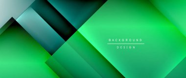 Kare şekiller bileşimi, akışkan geometrik soyut arkaplan. 3B gölge efektleri, modern tasarım şablonu