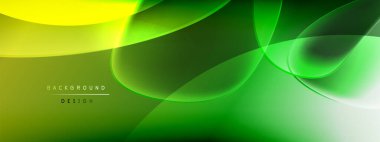 Vektör soyut arkaplan - sıvı kabarcıklar, gölgeler ve ışık efektleri ile sıvı gradyan şekiller. Metin için parlak tasarım şablonu