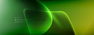 Vektör soyut arkaplan - sıvı kabarcıklar, gölgeler ve ışık efektleri ile sıvı gradyan şekiller. Metin için parlak tasarım şablonu