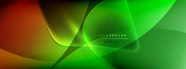 Vektör soyut arkaplan - sıvı kabarcıklar, gölgeler ve ışık efektleri ile sıvı gradyan şekiller. Metin için parlak tasarım şablonu