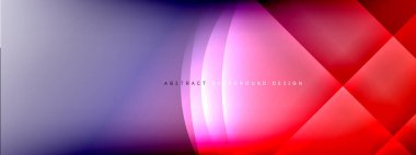 Vektör soyut arkaplan - gölgeler ve ışık efektleri ile sıvı gradyanı üzerinde daire ve çapraz çapraz. Metin için tekno ya da ticari parlak tasarım şablonları