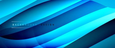 Gölge çizgileri ve parlayan ışık efekti ile akışkan gradyan dalgalar, kapak için modern akış hareketi soyut arkaplan, pankartlar, poster, afiş veya el ilanı