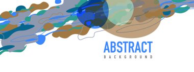 Moda sıvı biçimi, soyut tasarım şekilleri, pankartlar, broşürler, posterler, web iniş sayfaları, kapaklar veya pankartlar için dinamik vektör arkaplanı