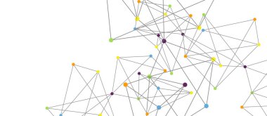 Hat noktaları bağlantıları, üçgen teknoloji tasarımı. Soyut geometrik arkaplan