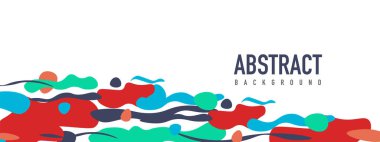 Moda sıvı biçimi, soyut tasarım şekilleri, pankartlar, broşürler, posterler, web iniş sayfaları, kapaklar veya pankartlar için dinamik vektör arkaplanı