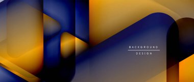 Üçgen geometrik soyut arkaplanı şekillendirir. Üç boyutlu gölge efektleri ve sıvı eğimleri. Metin mesajınız için modern üstüste bindirme formları duvar kağıdı