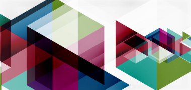 Geometrik soyut arkaplan, mozaik üçgen ve altıgen şekiller. İş veya teknoloji sunumu, İnternet posteri veya web broşürü kapağı, duvar kağıdı için modaya uygun soyut düzen şablonu