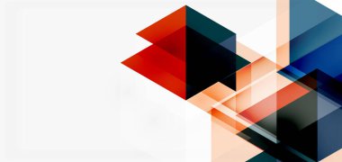 Geometrik soyut arkaplan, mozaik üçgen ve altıgen şekiller. İş veya teknoloji sunumu, İnternet posteri veya web broşürü kapağı, duvar kağıdı için modaya uygun soyut düzen şablonu