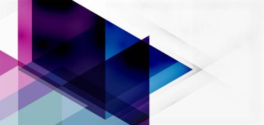 Geometrik soyut arkaplan, mozaik üçgen ve altıgen şekiller. İş veya teknoloji sunumu, İnternet posteri veya web broşürü kapağı, duvar kağıdı için modaya uygun soyut düzen şablonu