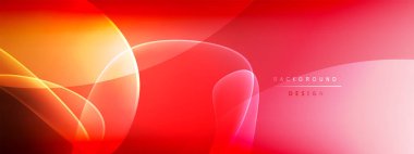 Vektör soyut arkaplan - sıvı kabarcıklar, gölgeler ve ışık efektleri ile sıvı gradyan şekiller. Metin için parlak tasarım şablonu