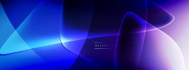 Vektör soyut arkaplan - sıvı kabarcıklar, gölgeler ve ışık efektleri ile sıvı gradyan şekiller. Metin için parlak tasarım şablonu