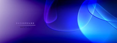 Vektör soyut arkaplan - sıvı kabarcıklar, gölgeler ve ışık efektleri ile sıvı gradyan şekiller. Metin için parlak tasarım şablonu