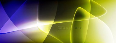 Vektör soyut arkaplan - sıvı kabarcıklar, gölgeler ve ışık efektleri ile sıvı gradyan şekiller. Metin için parlak tasarım şablonu