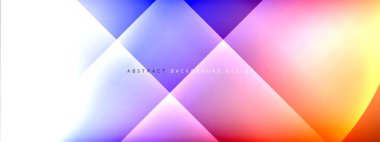 Vektör soyut arkaplan - gölgeler ve ışık efektleri ile sıvı gradyanı üzerinde daire ve çapraz çapraz. Metin için tekno ya da ticari parlak tasarım şablonları