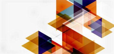 Geometrik soyut arkaplan, mozaik üçgen ve altıgen şekiller. İş veya teknoloji sunumu, İnternet posteri veya web broşürü kapağı, duvar kağıdı için modaya uygun soyut düzen şablonu