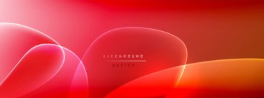 Vektör soyut arkaplan - sıvı kabarcıklar, gölgeler ve ışık efektleri ile sıvı gradyan şekiller. Metin için parlak tasarım şablonu