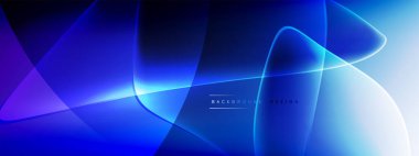 Vektör soyut arkaplan - sıvı kabarcıklar, gölgeler ve ışık efektleri ile sıvı gradyan şekiller. Metin için parlak tasarım şablonu