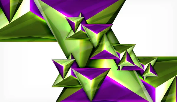 Triangel geometrisk vektor abstrakt bakgrund — Stock vektor