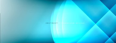 Vektör soyut arkaplan - gölgeler ve ışık efektleri ile sıvı gradyanı üzerinde daire ve çapraz çapraz. Metin için tekno ya da ticari parlak tasarım şablonları