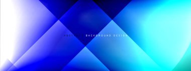 Vektör soyut arkaplan - gölgeler ve ışık efektleri ile sıvı gradyanı üzerinde daire ve çapraz çapraz. Metin için tekno ya da ticari parlak tasarım şablonları