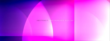 Vektör soyut arkaplan - gölgeler ve ışık efektleri ile sıvı gradyanı üzerinde daire ve çapraz çapraz. Metin için tekno ya da ticari parlak tasarım şablonları