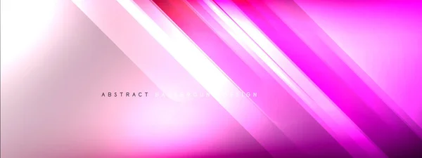 Motion concept neon shiny lines on liquid color gradients abstract backgrounds. Dynamic shadows and lights templates for text — Stock Vector