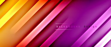 Parlak neon çizgileri soyut arkaplan