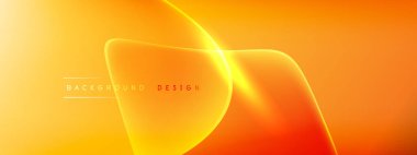 Vektör soyut arkaplan - sıvı kabarcıklar, gölgeler ve ışık efektleri ile sıvı gradyan şekiller. Metin için parlak tasarım şablonu