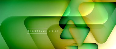 Üçgen geometrik soyut arkaplanı şekillendirir. Üç boyutlu gölge efektleri ve sıvı eğimleri. Metin mesajınız için modern üstüste bindirme formları duvar kağıdı