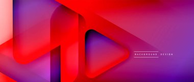 Üçgen geometrik soyut arkaplanı şekillendirir. Üç boyutlu gölge efektleri ve sıvı eğimleri. Metin mesajınız için modern üstüste bindirme formları duvar kağıdı