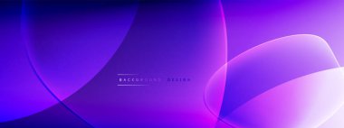 Vektör soyut arkaplan - sıvı kabarcıklar, gölgeler ve ışık efektleri ile sıvı gradyan şekiller. Metin için parlak tasarım şablonu