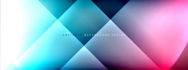 Vektör soyut arkaplan - gölgeler ve ışık efektleri ile sıvı gradyanı üzerinde daire ve çapraz çapraz. Metin için tekno ya da ticari parlak tasarım şablonları