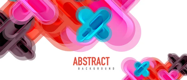 Modern vektor glas kors form abstrakt teknik bakgrund för omslag, plakat, affisch, banner eller flygblad — Stock vektor