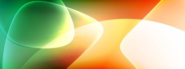 Vektör soyut arkaplan - sıvı kabarcıklar, gölgeler ve ışık efektleri ile sıvı gradyan şekiller. Metin için parlak tasarım şablonu