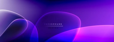 Vektör soyut arkaplan - sıvı kabarcıklar, gölgeler ve ışık efektleri ile sıvı gradyan şekiller. Metin için parlak tasarım şablonu