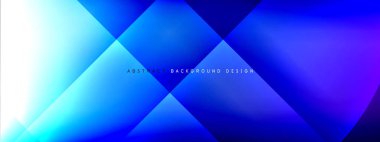 Vektör soyut arkaplan - gölgeler ve ışık efektleri ile sıvı gradyanı üzerinde daire ve çapraz çapraz. Metin için tekno ya da ticari parlak tasarım şablonları