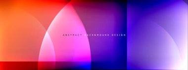 Vektör soyut arkaplan - gölgeler ve ışık efektleri ile sıvı gradyanı üzerinde daire ve çapraz çapraz. Metin için tekno ya da ticari parlak tasarım şablonları