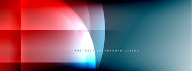 Vektör soyut arkaplan - gölgeler ve ışık efektleri ile sıvı gradyanı üzerinde daire ve çapraz çapraz. Metin için tekno ya da ticari parlak tasarım şablonları