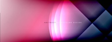 Vektör soyut arkaplan - gölgeler ve ışık efektleri ile sıvı gradyanı üzerinde daire ve çapraz çapraz. Metin için tekno ya da ticari parlak tasarım şablonları