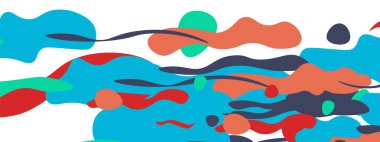 Moda sıvı biçimi, soyut tasarım şekilleri, pankartlar, broşürler, posterler, web iniş sayfaları, kapaklar veya pankartlar için dinamik vektör arkaplanı