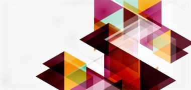 Geometrik soyut arkaplan, mozaik üçgen ve altıgen şekiller. İş veya teknoloji sunumu, İnternet posteri veya web broşürü kapağı, duvar kağıdı için modaya uygun soyut düzen şablonu