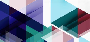 Geometrik soyut arkaplan, mozaik üçgen ve altıgen şekiller. İş veya teknoloji sunumu, İnternet posteri veya web broşürü kapağı, duvar kağıdı için modaya uygun soyut düzen şablonu