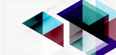 Geometrik soyut arkaplan, mozaik üçgen ve altıgen şekiller. İş veya teknoloji sunumu, İnternet posteri veya web broşürü kapağı, duvar kağıdı için modaya uygun soyut düzen şablonu