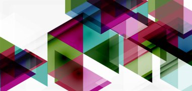 Geometrik soyut arkaplan, mozaik üçgen ve altıgen şekiller. İş veya teknoloji sunumu, İnternet posteri veya web broşürü kapağı, duvar kağıdı için modaya uygun soyut düzen şablonu