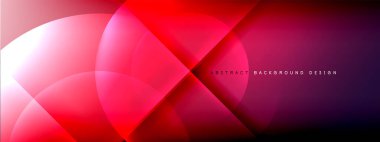 Vektör soyut arkaplan - gölgeler ve ışık efektleri ile sıvı gradyanı üzerinde daire ve çapraz çapraz. Metin için tekno ya da ticari parlak tasarım şablonları