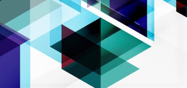 Geometrik soyut arkaplan, mozaik üçgen ve altıgen şekiller. İş veya teknoloji sunumu, İnternet posteri veya web broşürü kapağı, duvar kağıdı için modaya uygun soyut düzen şablonu