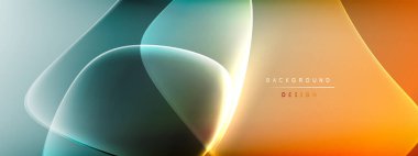 Vektör soyut arkaplan - sıvı kabarcıklar, gölgeler ve ışık efektleri ile sıvı gradyan şekiller. Metin için parlak tasarım şablonu